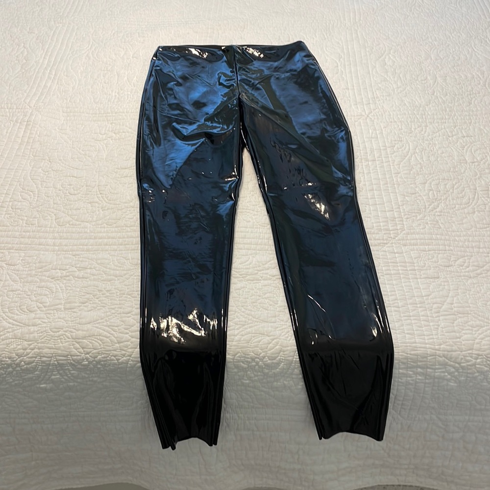 Good American Better Vinyl Black Leggings